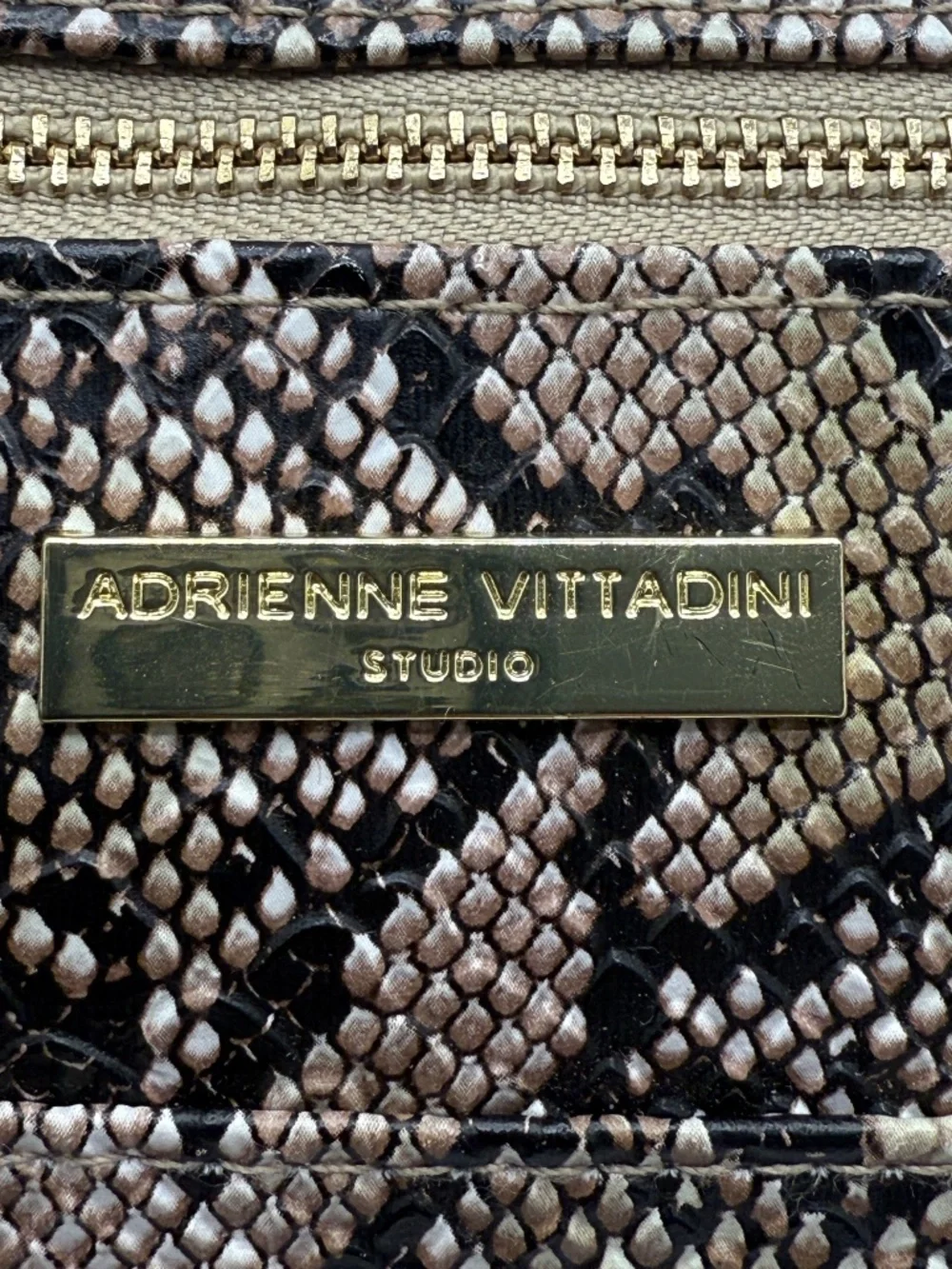 FIERCE ADRIENNE VITTADINI PYTHON WRISTLET/HANDBAG!